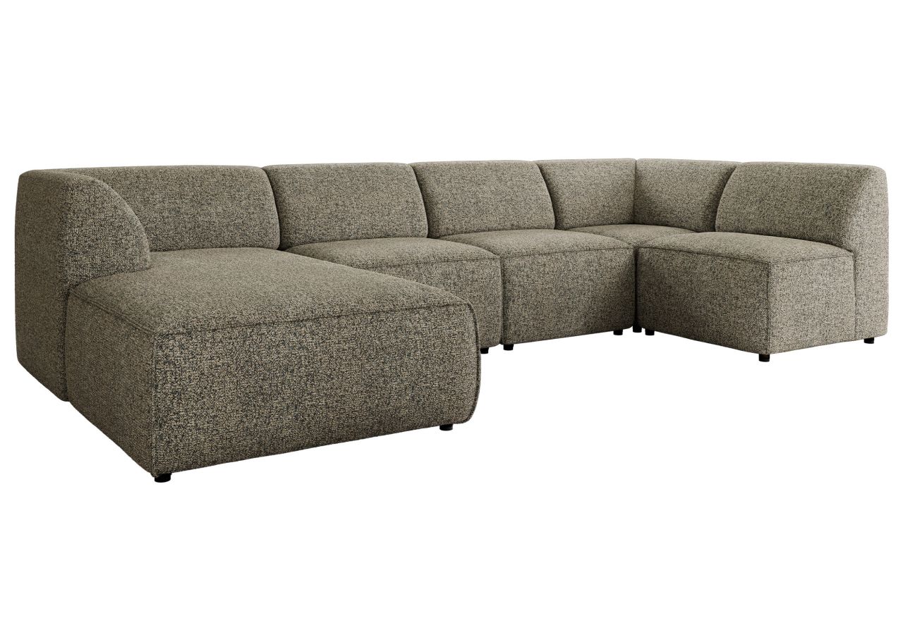 Narożnik MODARO U 6M - strona lewa - szary, struktura