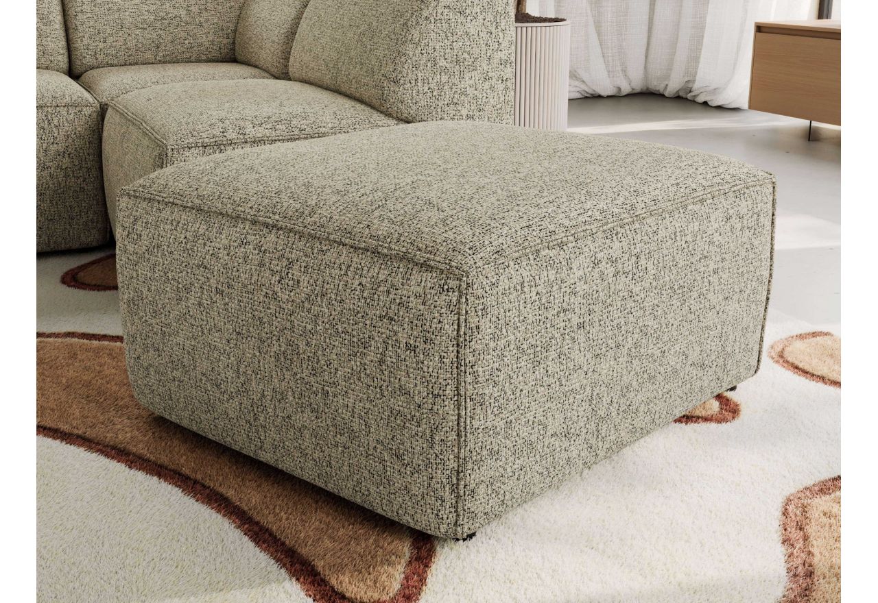 Narożnik MODARO U 6M - strona lewa - ciemnobeżowy, struktura