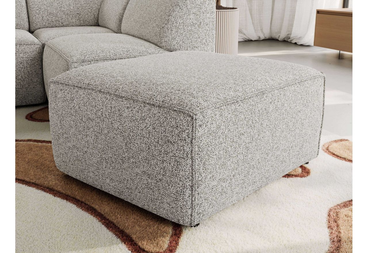 Narożnik MODARO U 6M - strona lewa - jasnoszary, struktura