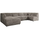 Narożnik MODARO U 6M - strona lewa - jasnobrązowy, sztruks