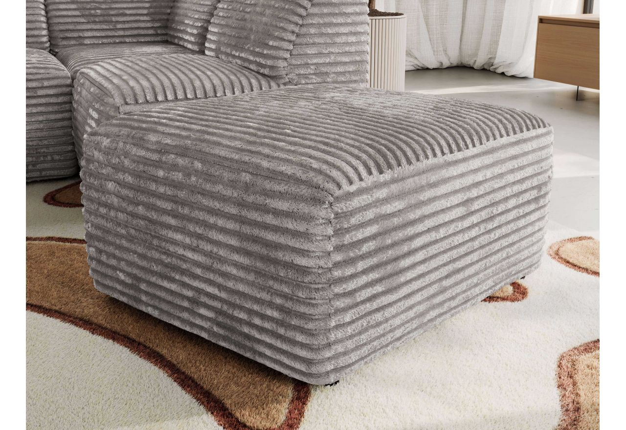 Narożnik MODARO U 6M - strona lewa - jasnoszary, sztruks