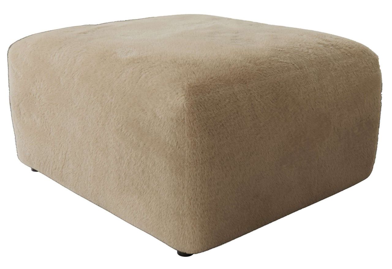 Narożnik MODARO U 6M - strona prawa - beżowy, plusz