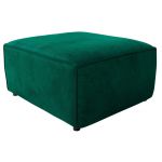 Narożnik MODARO U 6M - strona prawa - ciemnozielony, welwet