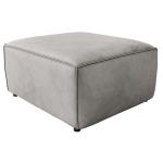 Narożnik MODARO U 6M - strona prawa - jasnoszary, welwet