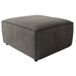 Narożnik MODARO U 6M - strona prawa - ciemnoszary, welwet