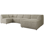 Narożnik MODARO U 6M - strona prawa - beżowy, struktura