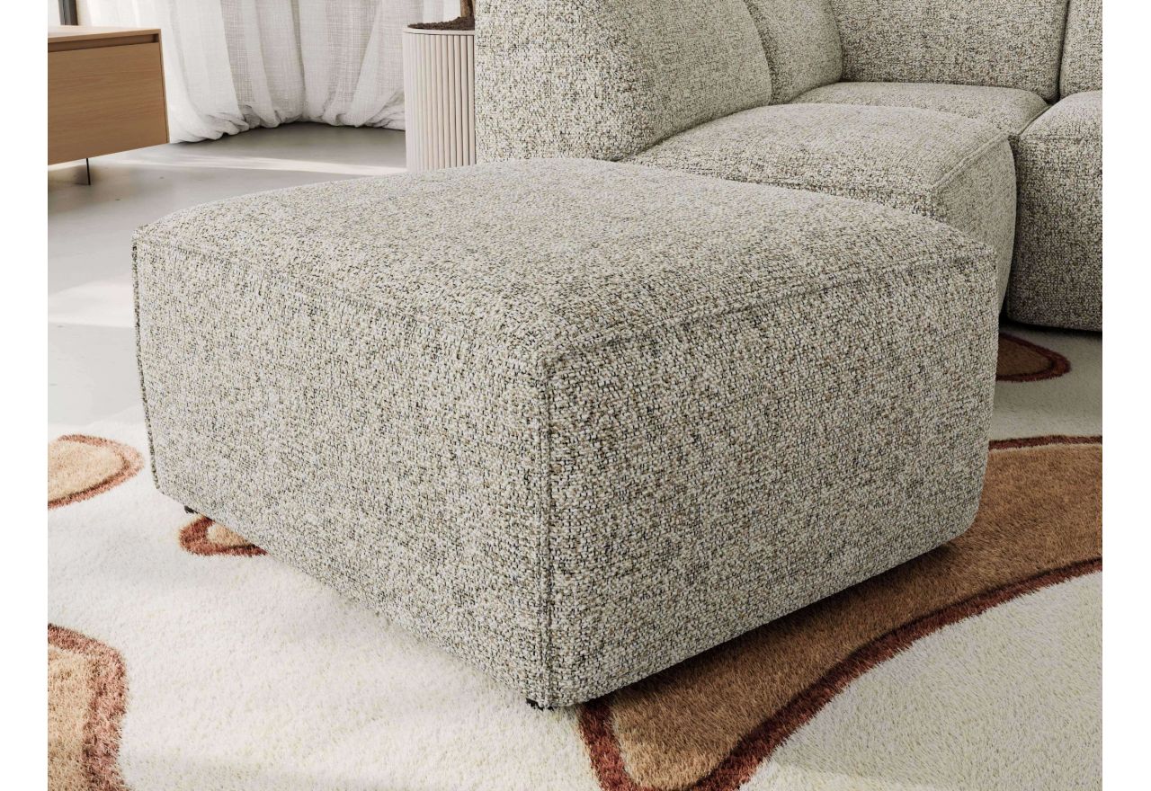 Narożnik MODARO U 6M - strona prawa - beżowy, struktura