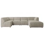 Narożnik MODARO U 6M - strona prawa - beżowy, struktura