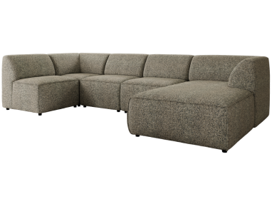 Narożnik MODARO U 6M - strona prawa - szary, struktura