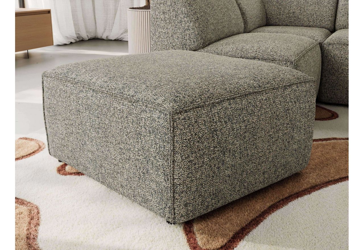 Narożnik MODARO U 6M - strona prawa - szary, struktura