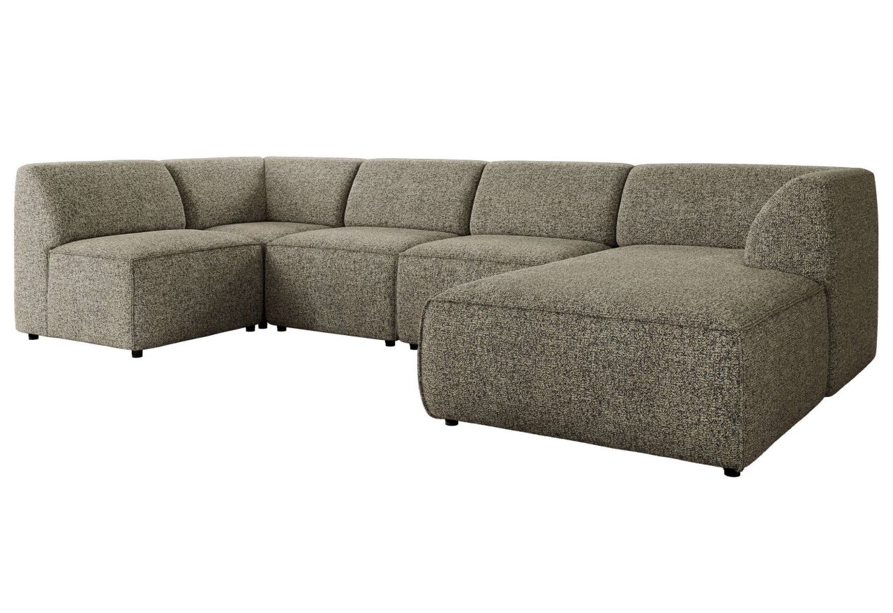 Narożnik MODARO U 6M - strona prawa - szary, struktura