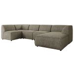 Narożnik MODARO U 6M - strona prawa - szary, struktura