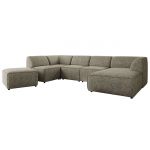 Narożnik MODARO U 6M - strona prawa - szary, struktura