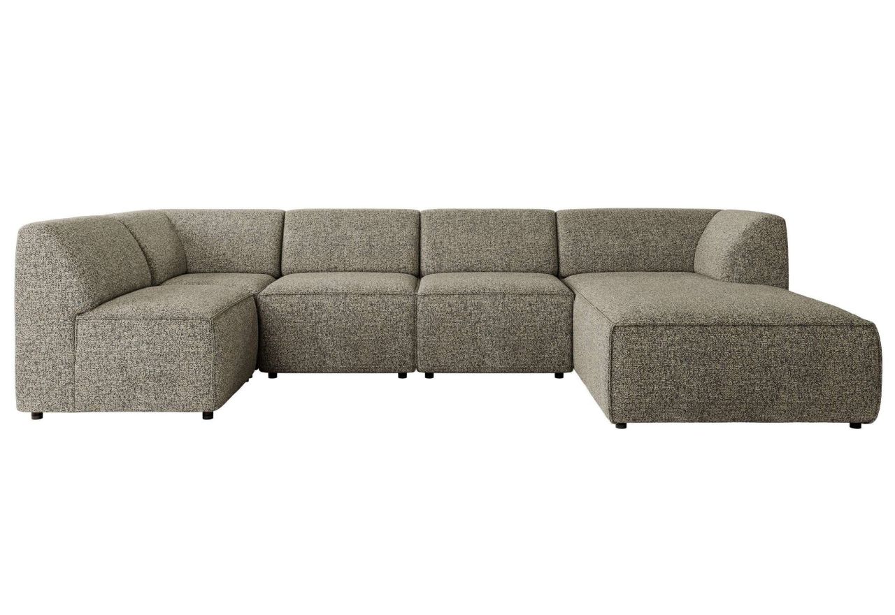 Narożnik MODARO U 6M - strona prawa - szary, struktura