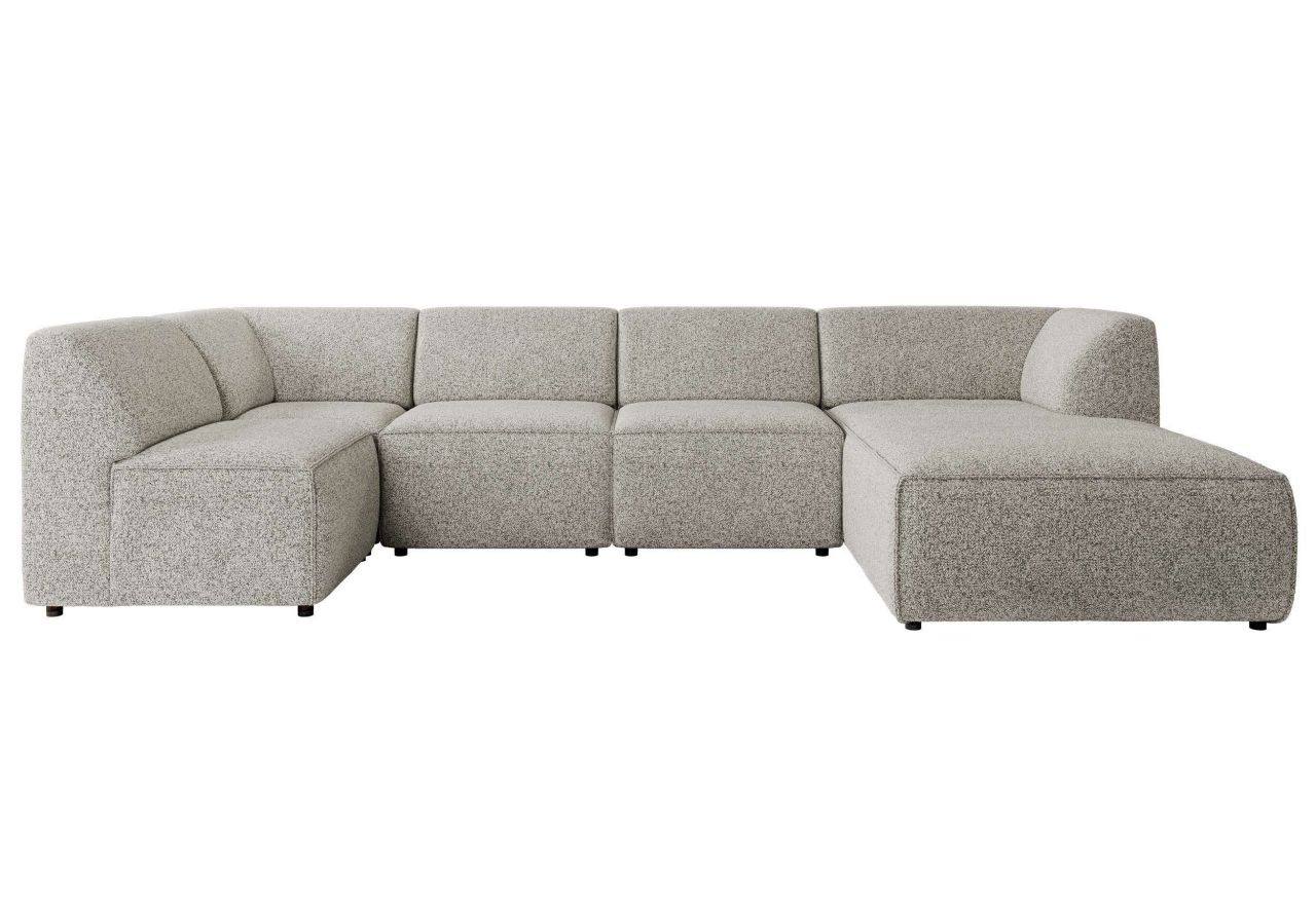 Narożnik MODARO U 6M - strona prawa - jasnoszary, struktura