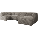 Narożnik MODARO U 6M - strona prawa - jasnobrązowy, sztruks