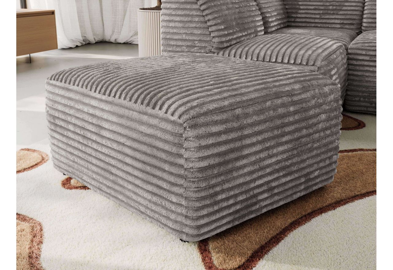 Narożnik MODARO U 6M - strona prawa - jasnobrązowy, sztruks