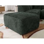 Narożnik MODARO U 6M - strona prawa - ciemnozielony, sztruks