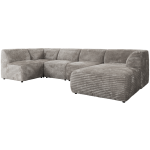 Narożnik MODARO U 6M - strona prawa - jasnoszary, sztruks