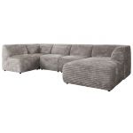 Narożnik MODARO U 6M - strona prawa - jasnoszary, sztruks