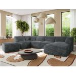 Narożnik MODARO U 6M - strona prawa - szary, sztruks