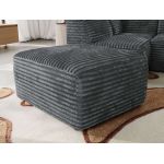 Narożnik MODARO U 6M - strona prawa - szary, sztruks