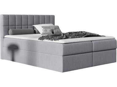 Eleganckie i modne łóżko kontynentalne z dwoma pojemnikami na pościel - KARON / Soro 93
