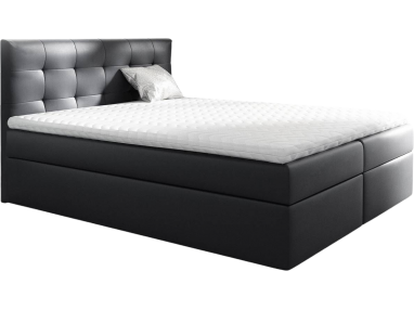 Wygodne łóżko kontynentalne z dwoma pojemnikami na pościel - BEST 2 / Madryt 9100