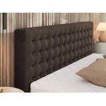 Łóżko tapicerowane PAVO CLASSIC 160x200 - brązowy, welwet