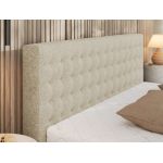 Łóżko tapicerowane PAVO CLASSIC 180x200 - materac piankowy - kremowy, struktura