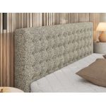 Łóżko tapicerowane PAVO CLASSIC 140x200 - beżowy, struktura