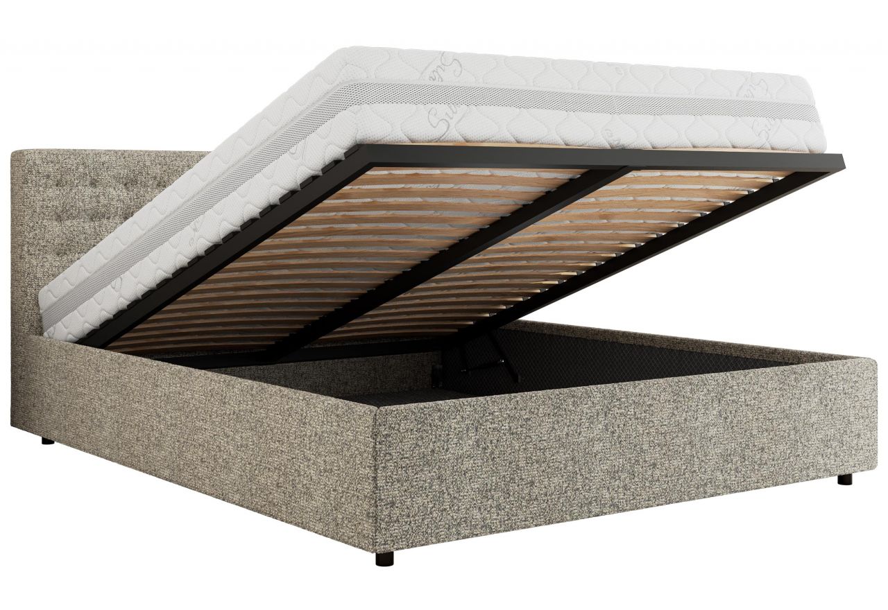 Łóżko tapicerowane PAVO CLASSIC 180x200 - beżowy, struktura