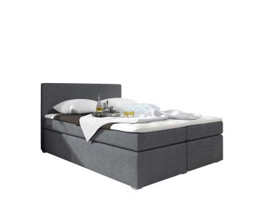 Podwójne łóżko kontynentalne z pojemnikiem na pościel i opcją zmiany na szuflady do sypialni - PONTE