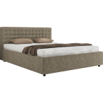 Łóżko tapicerowane PAVO CLASSIC 160x200 - materac multipocket - szary, struktura