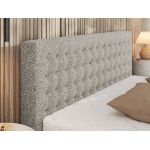 Łóżko tapicerowane PAVO CLASSIC 180x200 - jasnoszary, struktura
