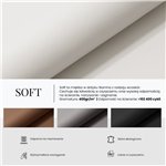 Łóżko tapicerowane PAVO CLASSIC 180x200 - materac piankowy - biały, ekoskóra