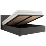 Łóżko tapicerowane PAVO CLASSIC 180x200 - szary, ekoskóra