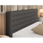 Łóżko tapicerowane PAVO CLASSIC 180x200 - materac multipocket - szary, ekoskóra