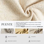 Łóżko tapicerowane GALA CLASSIC 200x200 - materac multipocket - kremowy, struktura