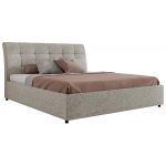 Łóżko tapicerowane GALA CLASSIC 180x200 - materac multipocket - jasnoszary, struktura