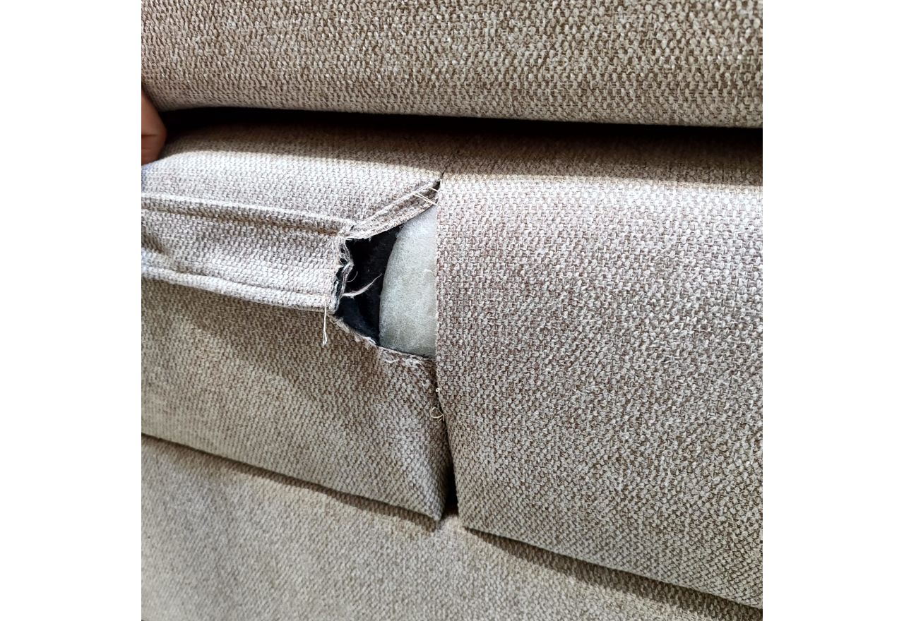 Łóżko kontynentalne, elektrycznie sterowane z pilota - ELECTRO 200x200 - Matana 17 - beżowy - OUTLETU