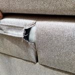 Łóżko kontynentalne, elektrycznie sterowane z pilota - ELECTRO 200x200 - Matana 17 - beżowy - OUTLETU