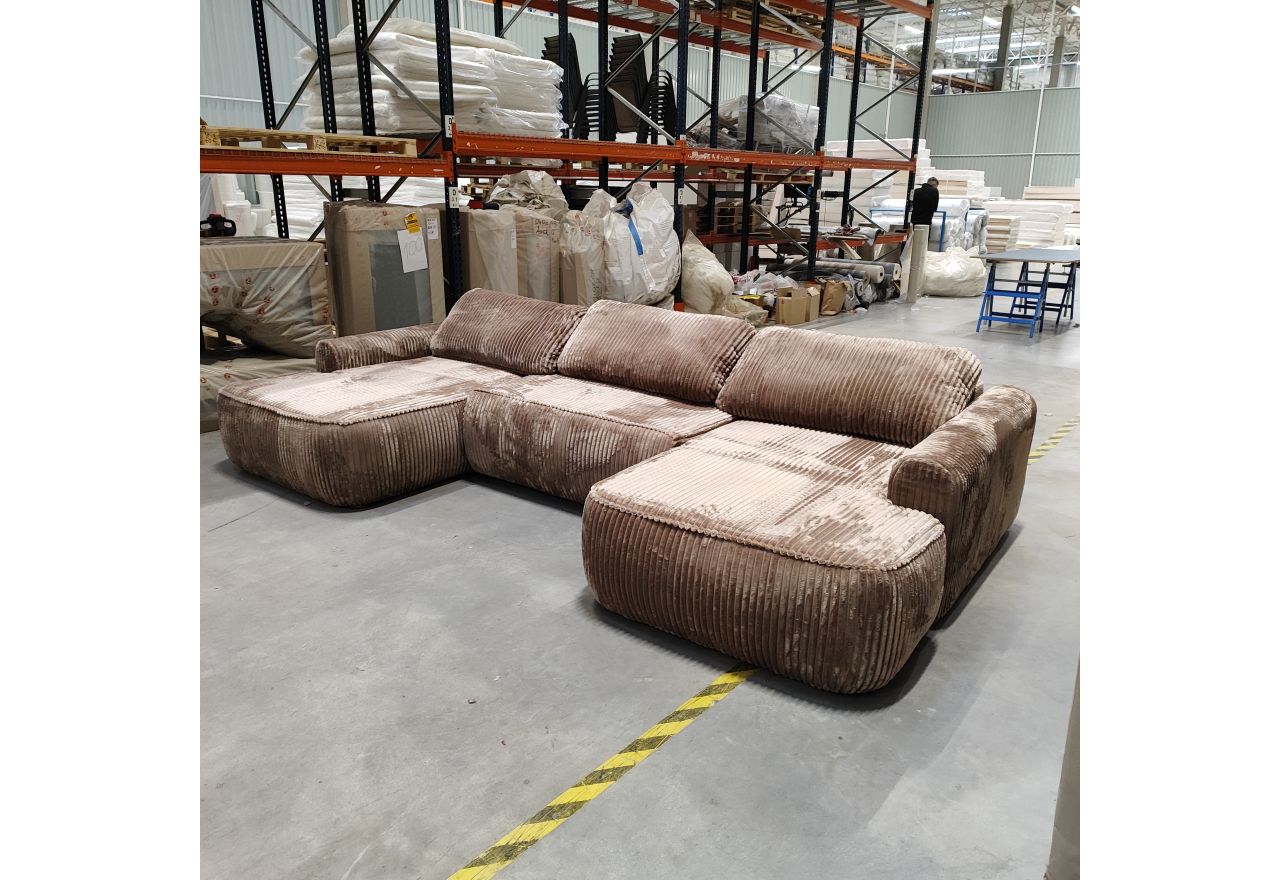 Narożnik CUBO U - Tilia 17 - brązowy - OUTLETU