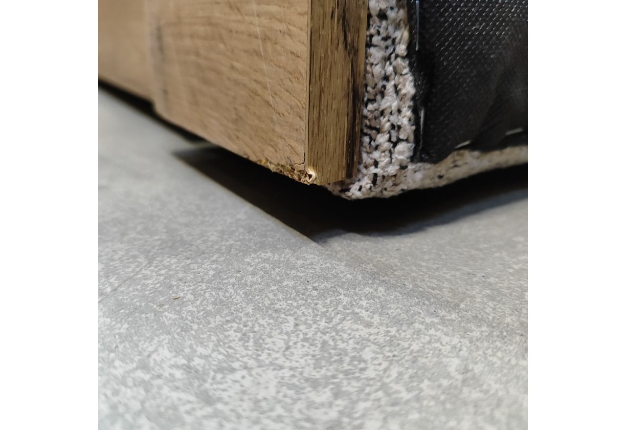 Łóżko kontynentalne WOOD CLASSIC KING 200x200 - Puente 16 - beżowy - OUTLETU