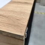 Łóżko kontynentalne WOOD CLASSIC KING 200x200 - Puente 16 - beżowy - OUTLETU