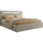 Łóżko tapicerowane GOLD 5 CLASSIC 180x200 - materac pocket - beżowy, struktura