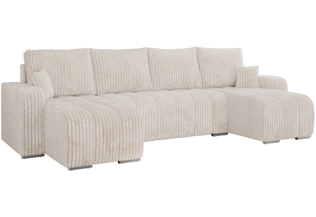 Narożnik KIRASSO U - Tilia 01 - beżowy - OUTLETU