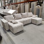 Narożnik KIRASSO U - Tilia 01 - beżowy - OUTLETU