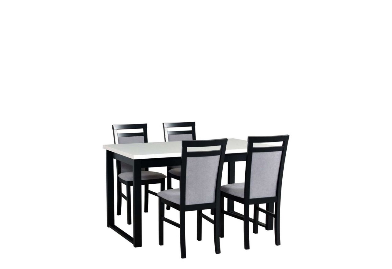 Solidny komplet, zestaw mebli do jadalni i kuchni - stół LABO 3 + krzesła MONTU 5