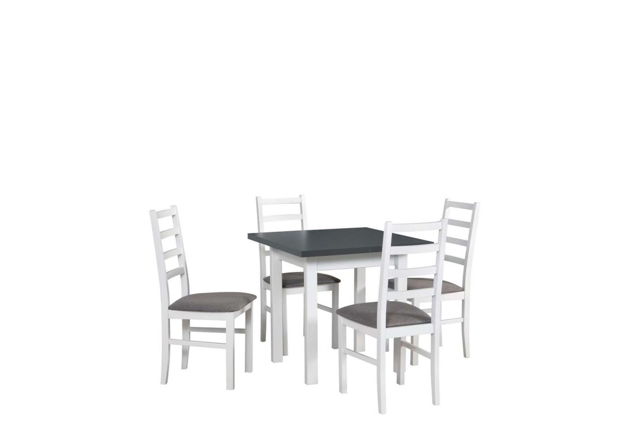 Modny zestaw, komplet mebli do jadalni, kuchni czy salonu - stół MASTER 7 + krzesła NUN 8